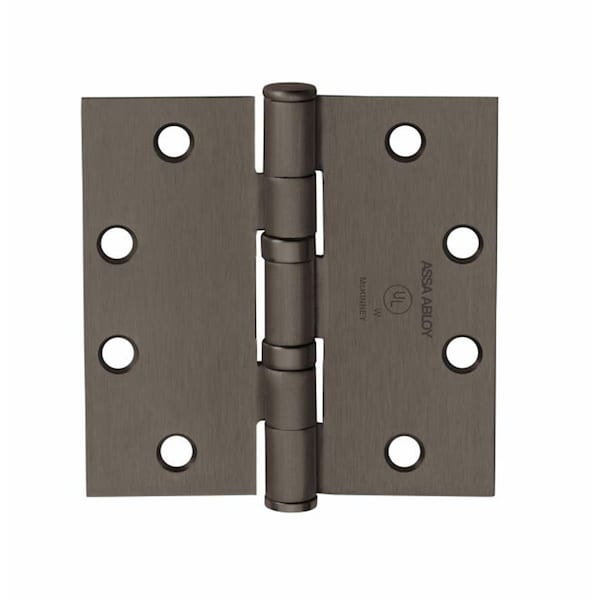 Pipers Pit 4 x 4 in. Square Corner Standard Weight 5 Knuckle Ball Bearing Hinge, No.55577 Oil Rubbed Bronze PI1629966 - main
